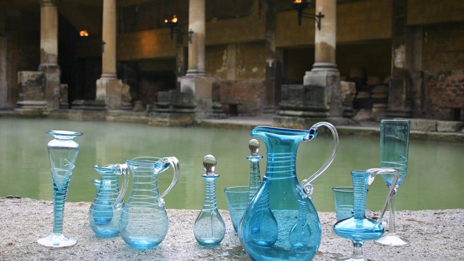 Bath Aqua Glass